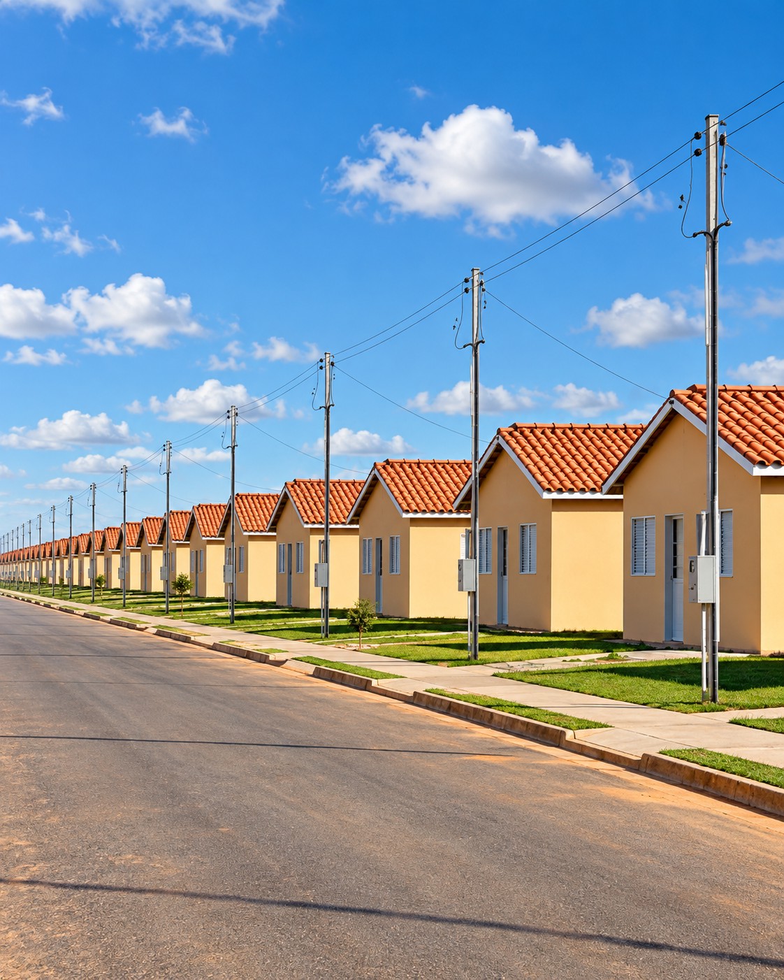 Conjunto de casas de empreendimento habitacional